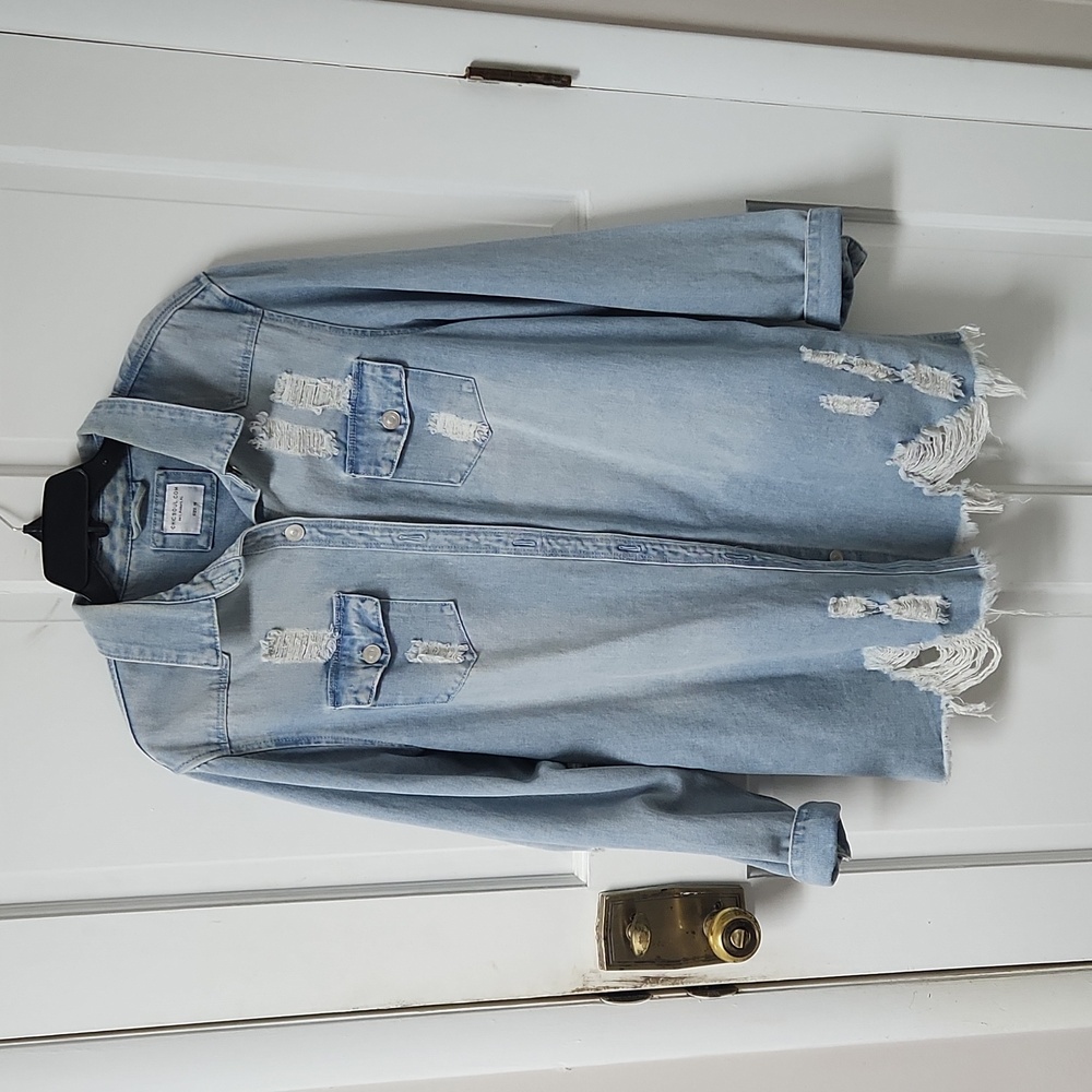 Jean button down